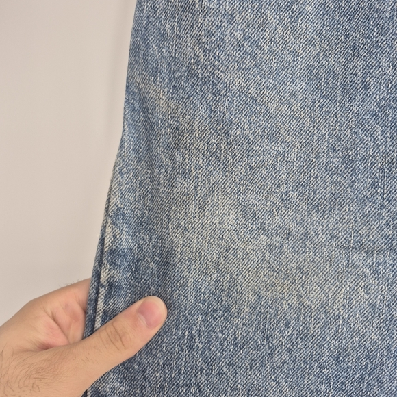 Levis Mens Vintage Y2k Retro Blue Silver Tab Straight Leg Size 34x29 - Picture 9 of 15